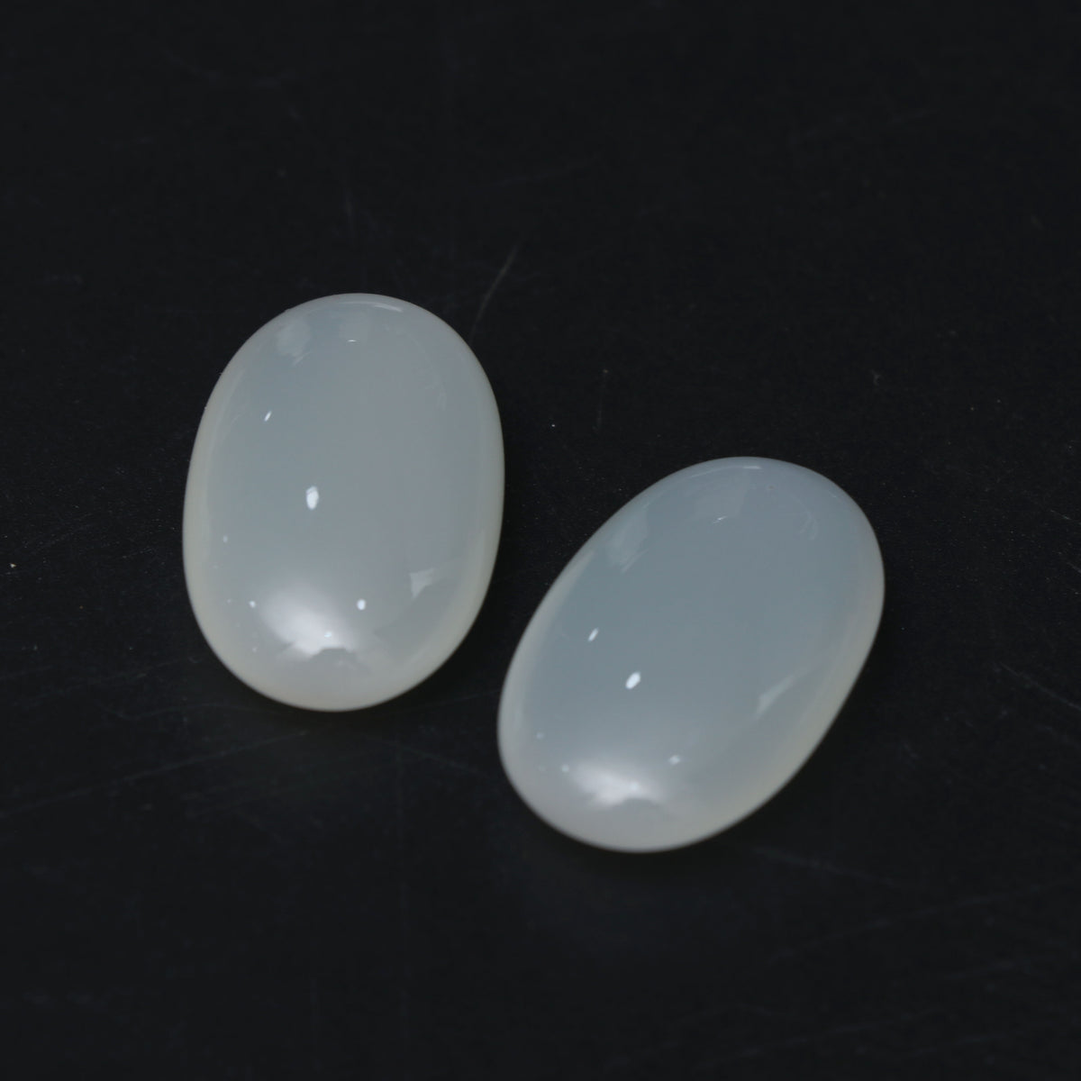 Natural White Moonstone Smooth Oval Loose Gemstone, 18x30 mm, White Mo