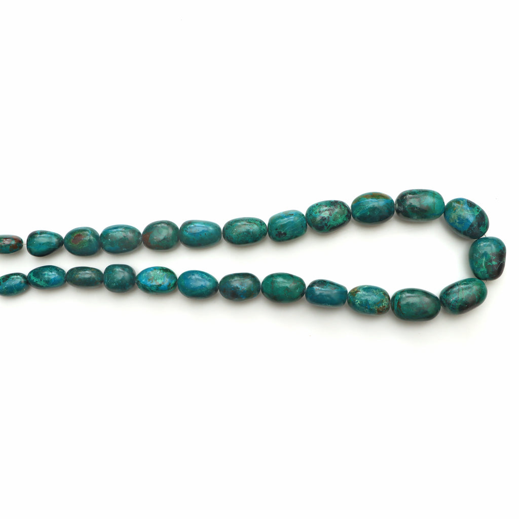 Chrysocolla Smooth Tumble gemstone Beads