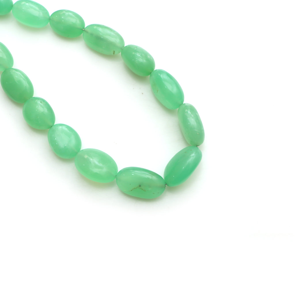 Chrysoprase Smooth Tumble Beads for jewelry making