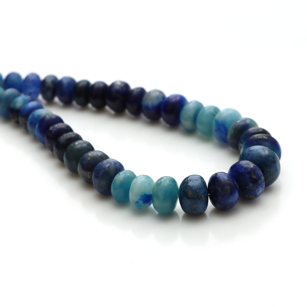 Natural Afghanite Smooth Rondelle Beads