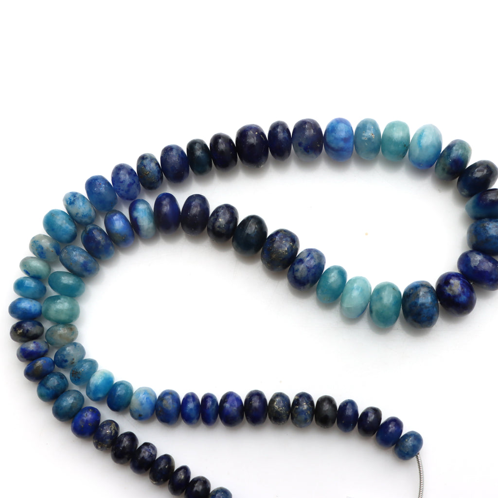 Natural Afghanite Smooth Rondelle Beads