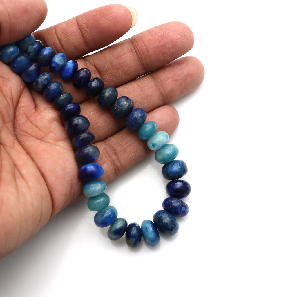 Natural Afghanite Smooth Rondelle Beads