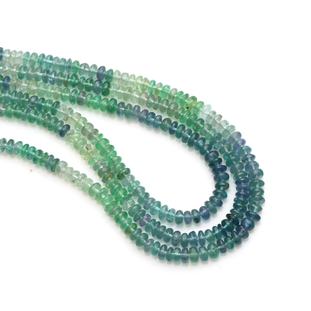 Natural Kornerupine Smooth Rondelle Beads