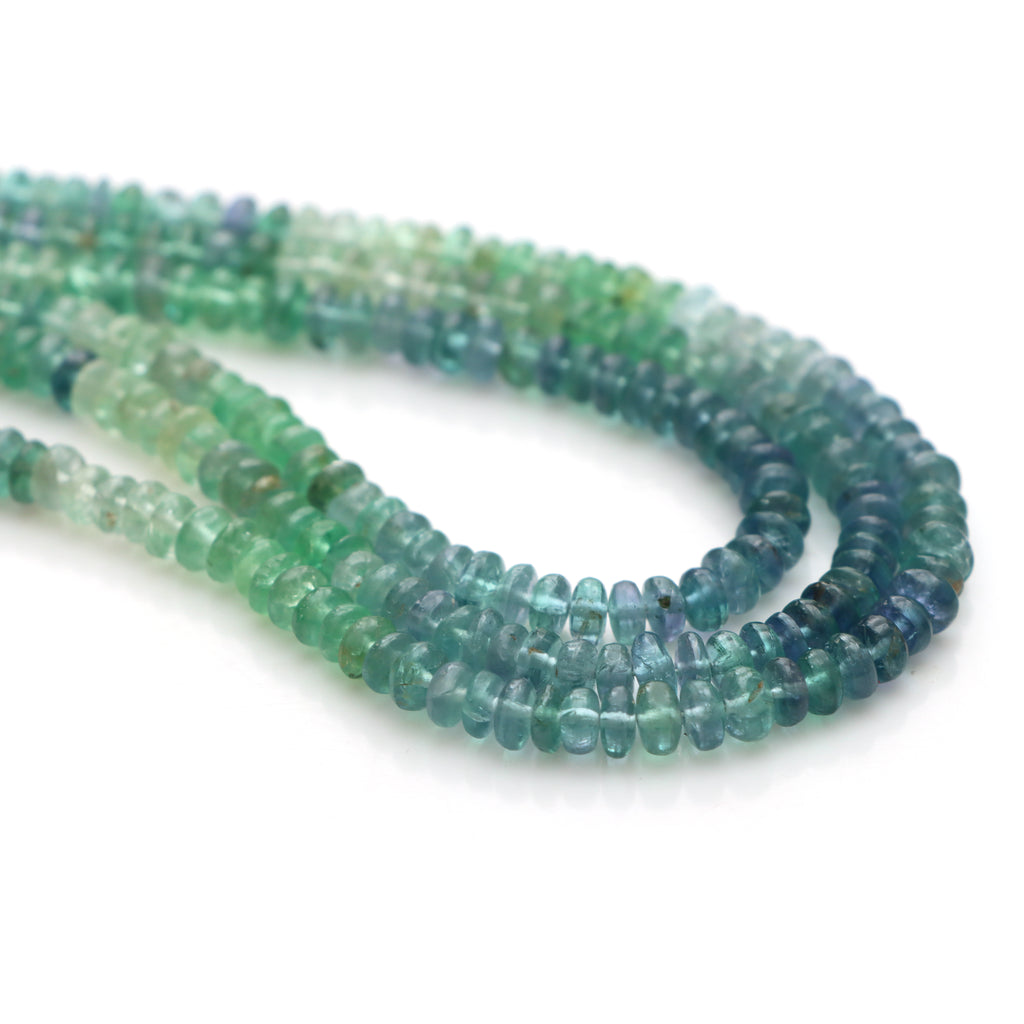 Natural Kornerupine Smooth Rondelle Beads