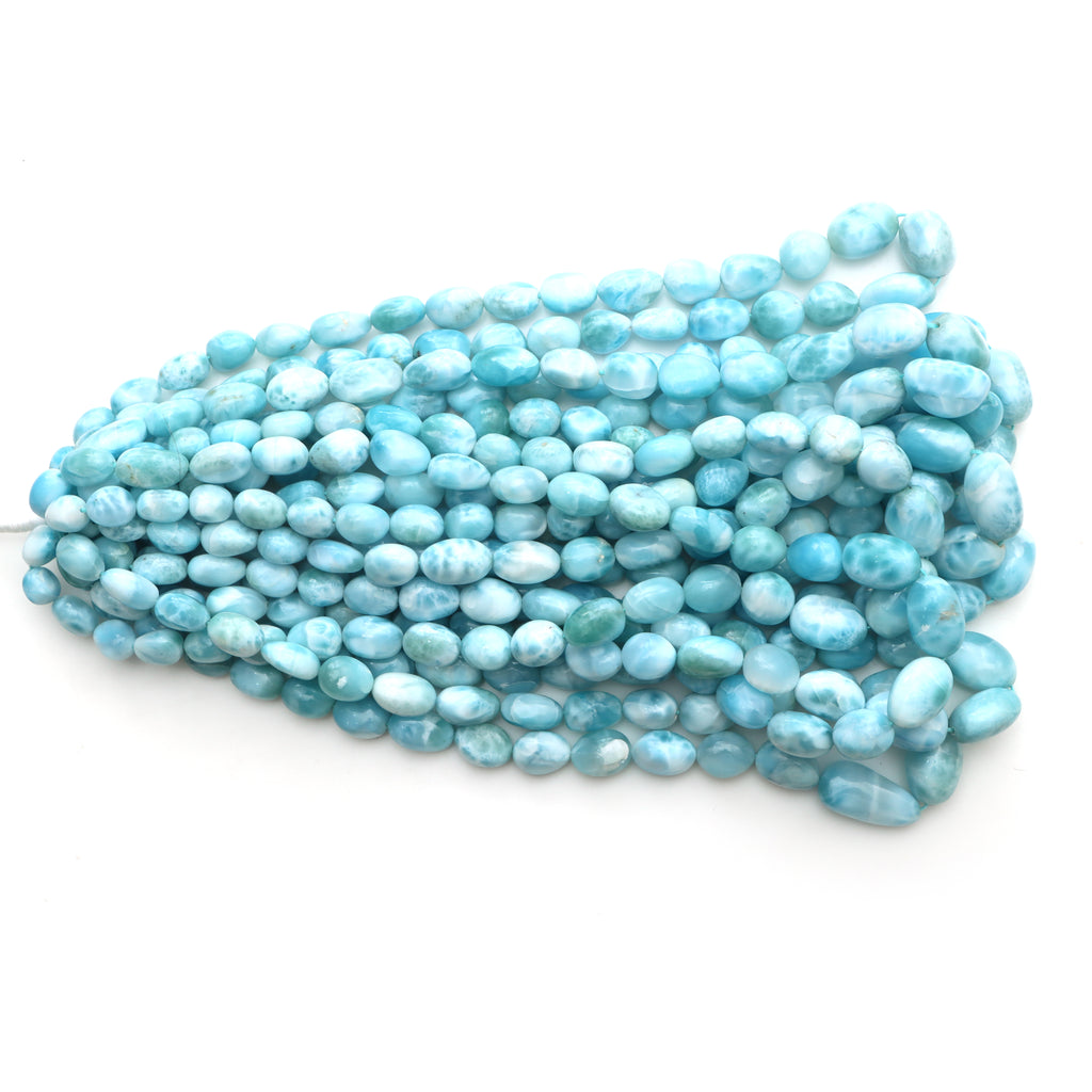 Larimar Smooth Tumble Beads