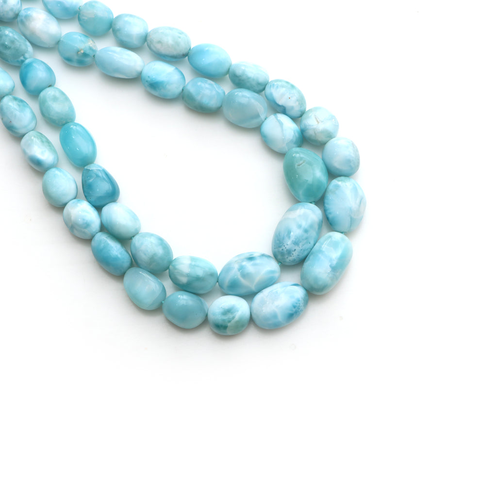 Larimar Smooth Tumble Beads