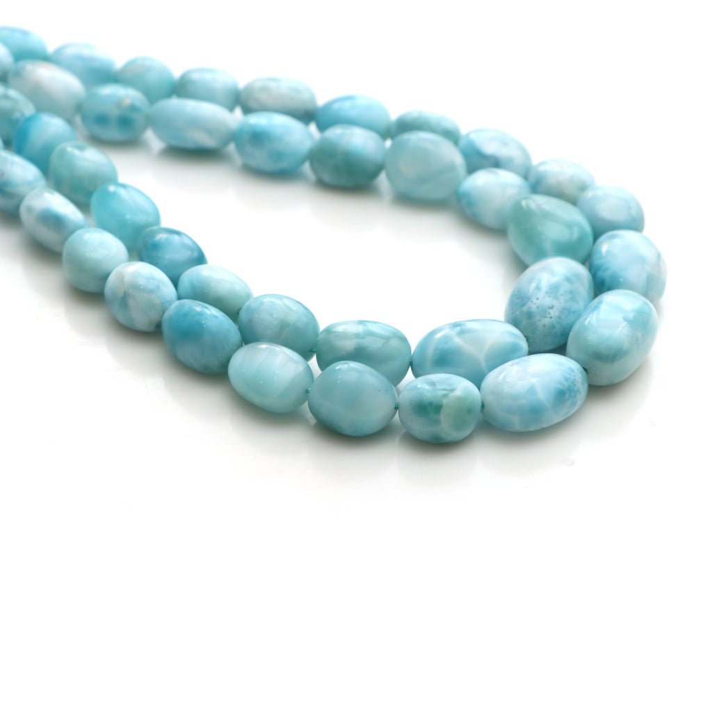 Larimar Smooth Tumble Beads