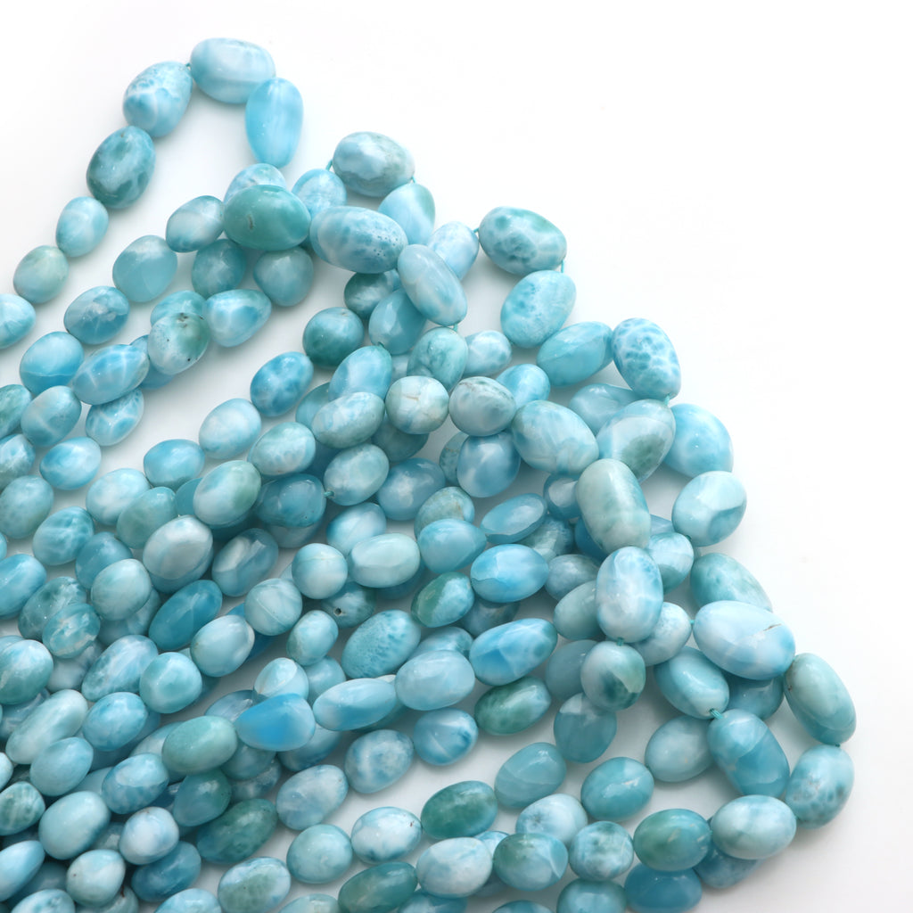 Larimar Smooth Tumble Beads