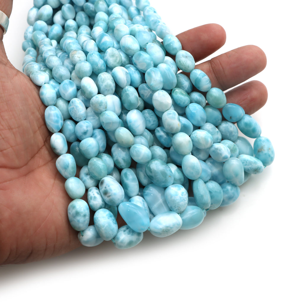 Larimar Smooth Tumble Beads