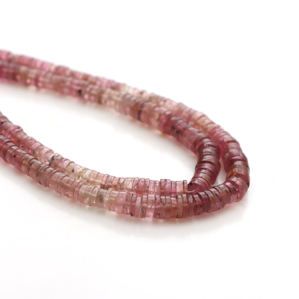 Natural Tourmaline Smooth Tyre Beads