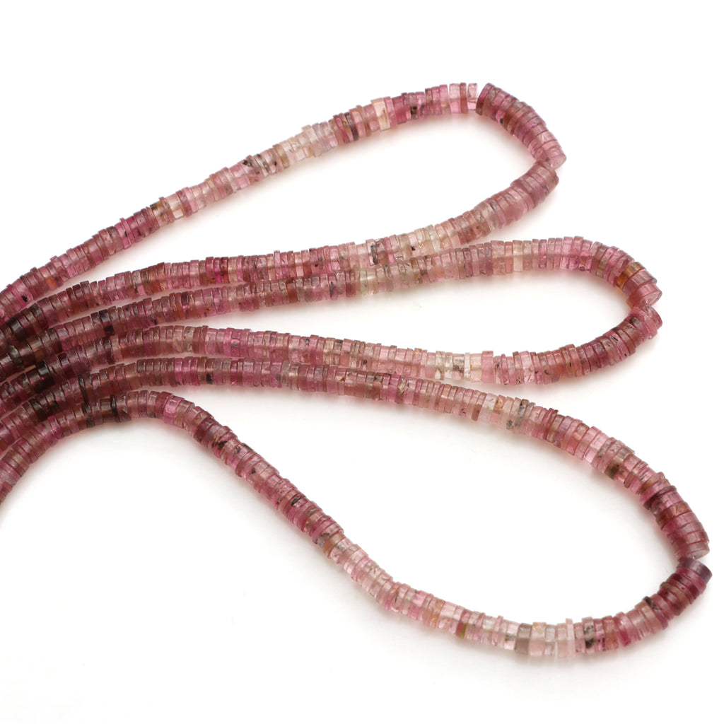 Natural Tourmaline Smooth Tyre Beads