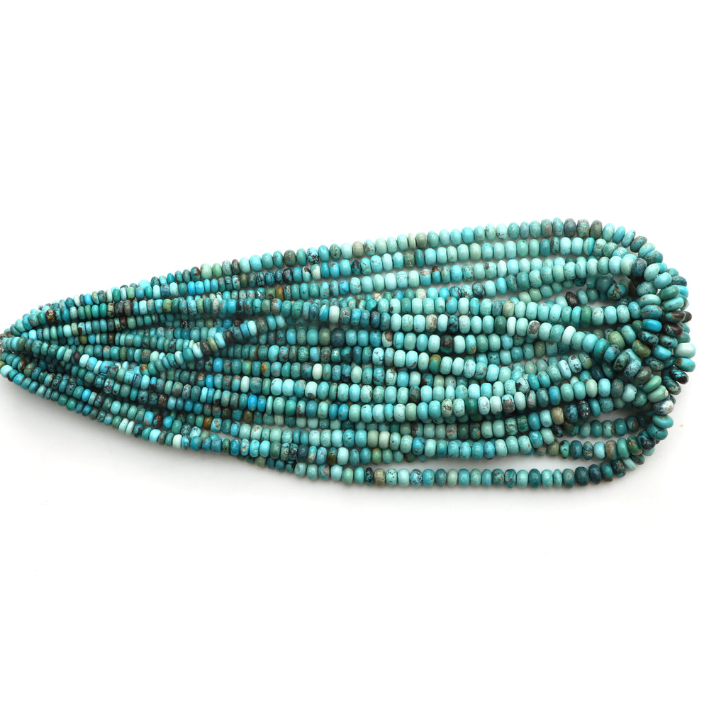 Turquoise Smooth Rondelle Beads