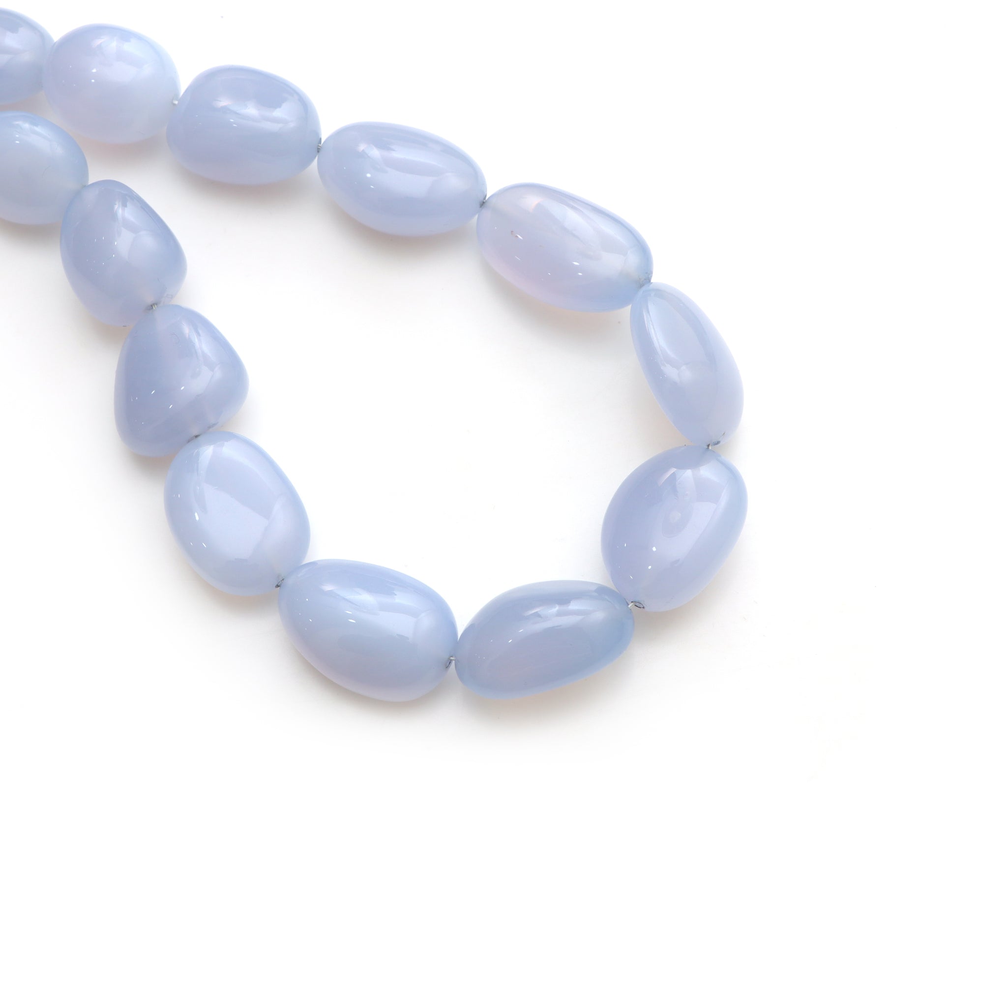 12 Piece Blue Chalcedony Fancy Briolettes Beads 15 Inches, Faceted blue Chalcedony, 20.5*28.7 mm - 26.6*31.9 mm, Handmade Beads, SKU No high quality 490