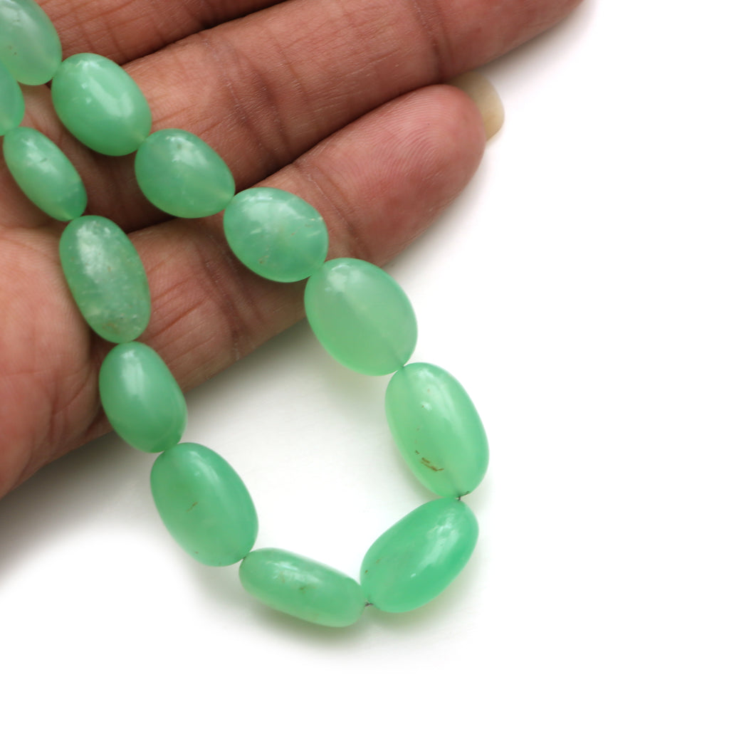 Chrysoprase Smooth Tumble Beads