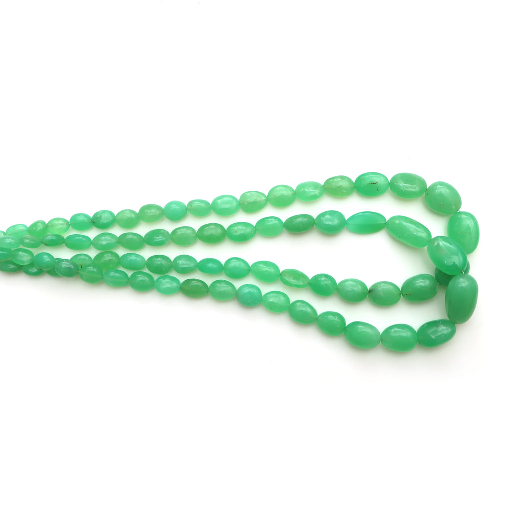 Jewelry Making Smooth Tumble green Beads