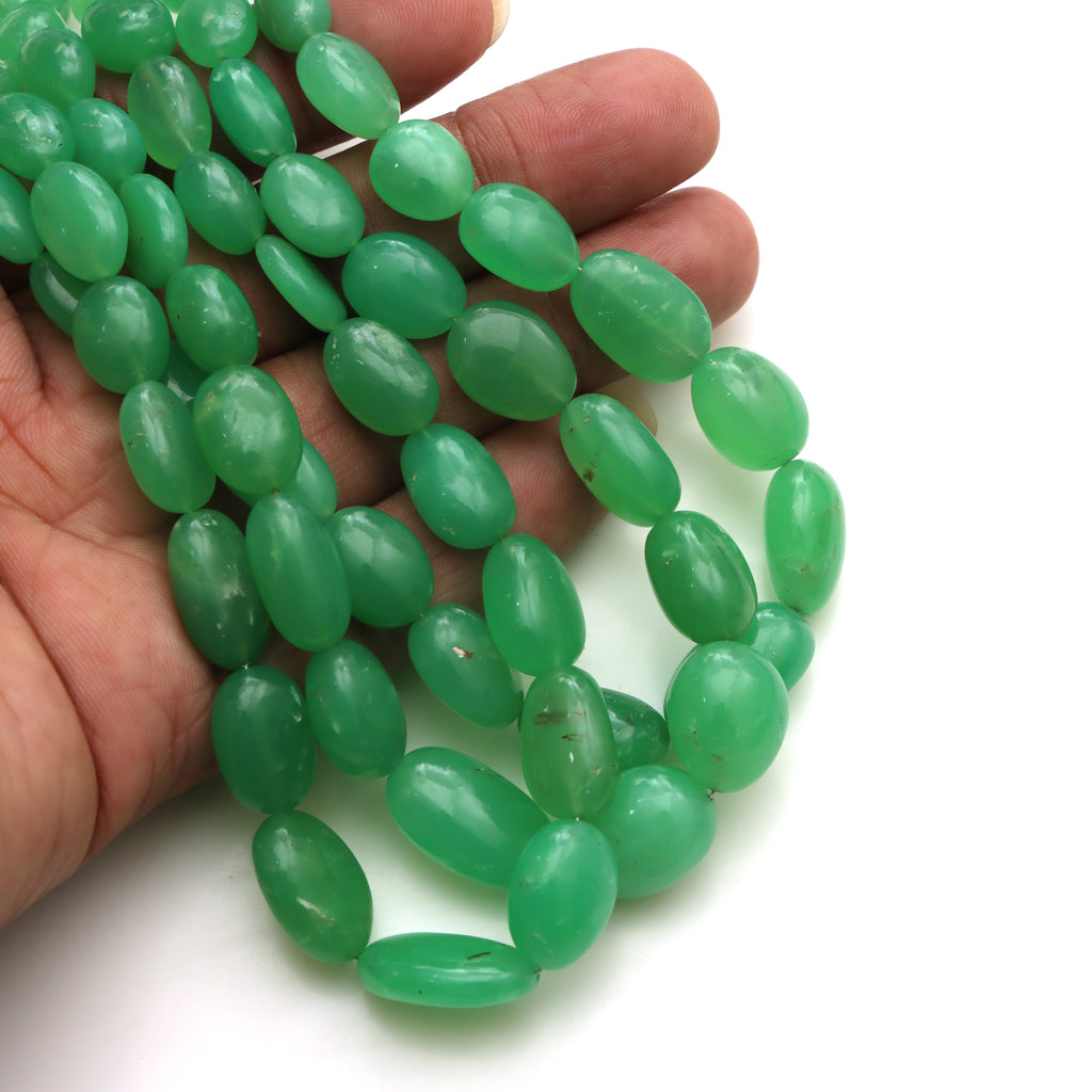 Chrysoprase Smooth Tumble Beads