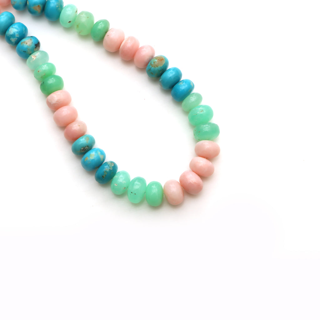 Mix Semi Smooth Rondelle Beads