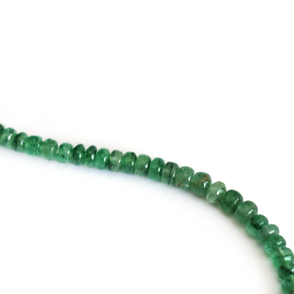 Best Quality Green Quartz Smooth Beads, 4 mm to 6 mm, Green Quartz Beads, Green Quartz, 8 Inch Full Strand - National Facets, Gemstone Manufacturer, Natural Gemstones, Gemstone Beads