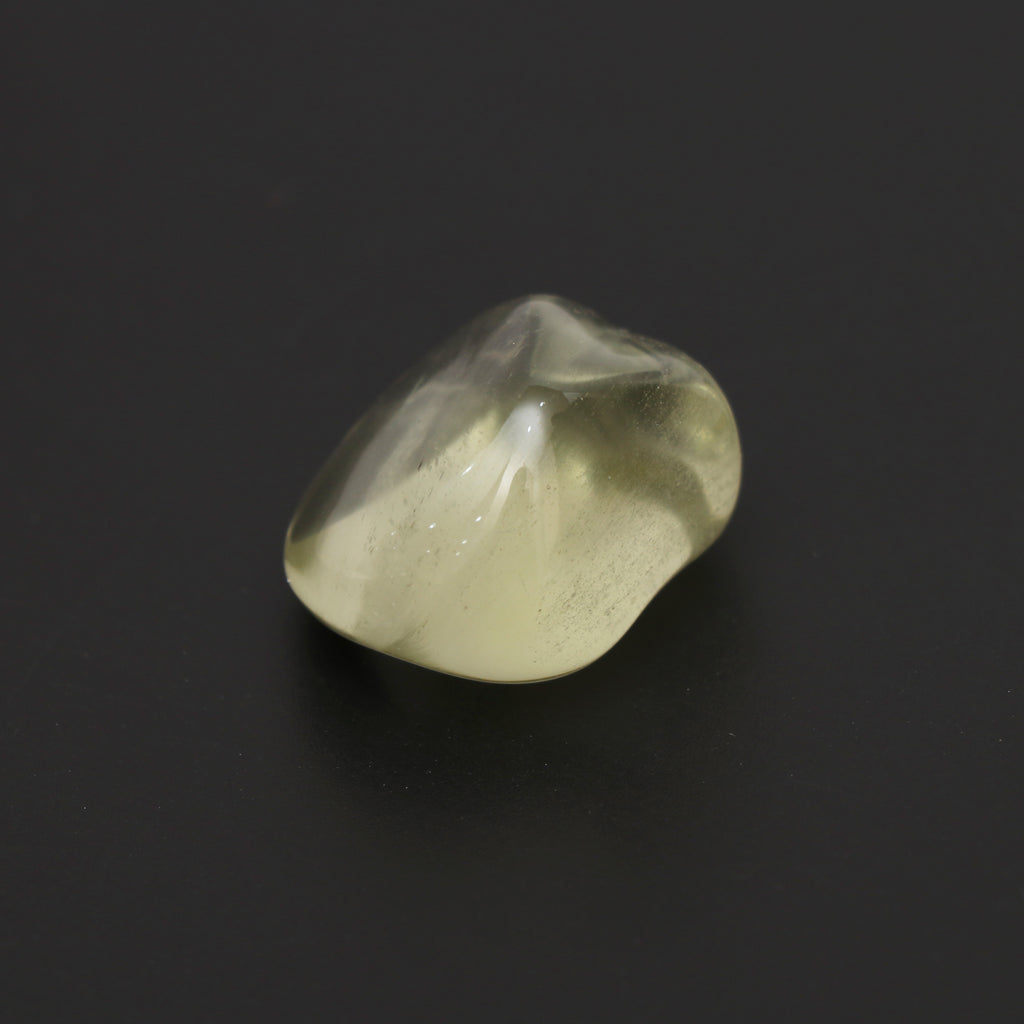 Natural Libyan Desert Glass Smooth Organic Shape Loose Gemstone, 25.5x28.5mm, Libyan Glass Organic Shape Jewelry Making Gemstone, 1 Piece - National Facets, Gemstone Manufacturer, Natural Gemstones, Gemstone Beads, Gemstone Carvings