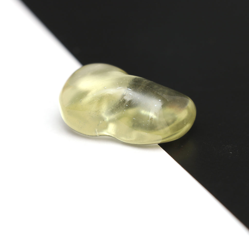 Natural Libyan Desert Glass Smooth Organic Shape Loose Gemstone, 23.5x33.5mm, Libyan Glass Organic Shape Jewelry Making Gemstone, 1 Piece - National Facets, Gemstone Manufacturer, Natural Gemstones, Gemstone Beads, Gemstone Carvings