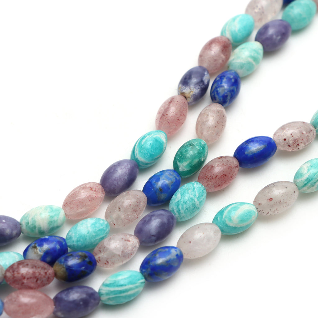 Mix Semi Smooth Barrel Beads