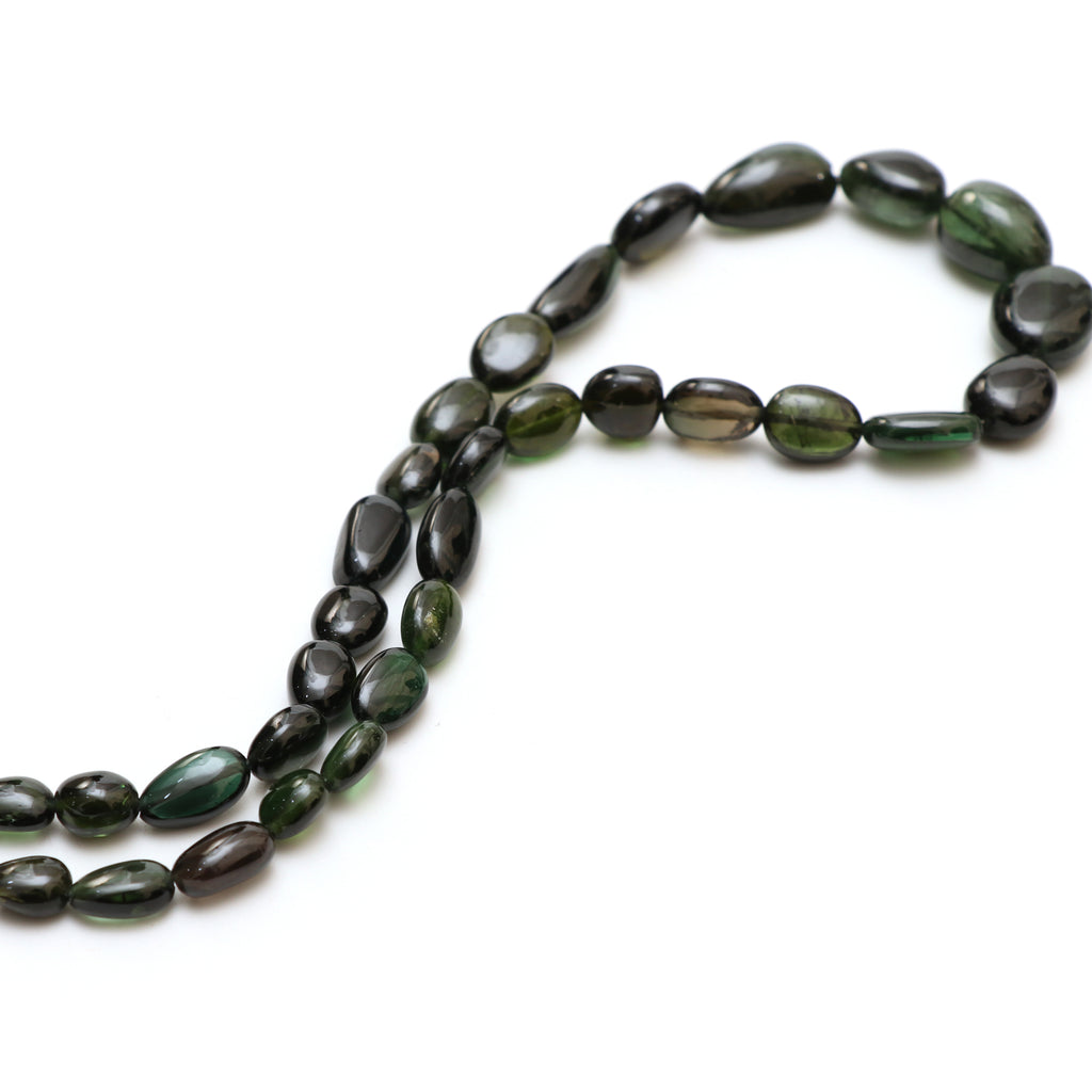 Natural Tourmaline Smooth Tumble Beads, Unique Tourmaline, 6x8mm To 11x16mm, 18 Inch Full Strand, Price Per Strand - National Facets, Gemstone Manufacturer, Natural Gemstones, Gemstone Beads, Gemstone Carvings