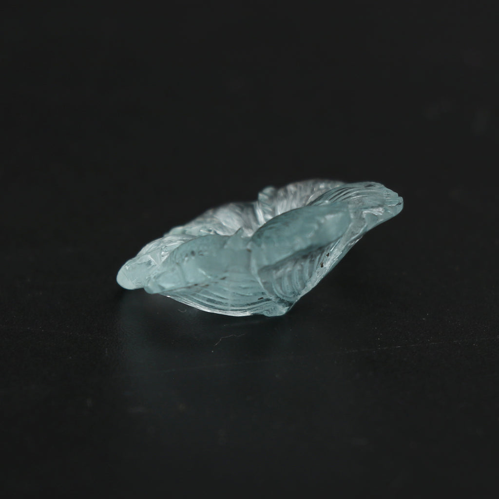 Natural Aquamarine Flower Carving Loose Gemstone, 21x21 mm, Aquamarine Flower, Aquamarine Carving Jewelry Making Gemstone, 1 Piece - National Facets, Gemstone Manufacturer, Natural Gemstones, Gemstone Beads, Gemstone Carvings