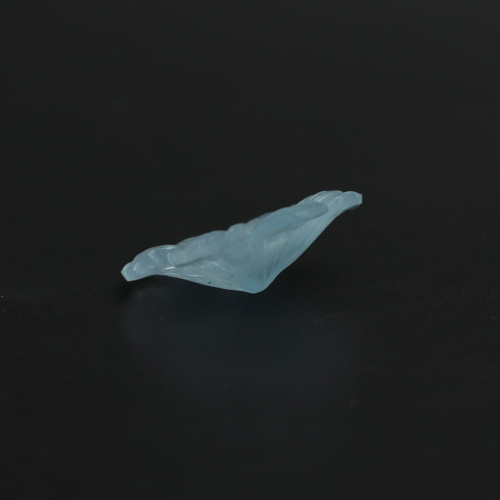 Natural Aquamarine Flower Carving Loose Gemstone, 21x16 mm, Aquamarine Flower, Aquamarine Carving Jewelry Making Gemstone, 1 Piece - National Facets, Gemstone Manufacturer, Natural Gemstones, Gemstone Beads, Gemstone Carvings