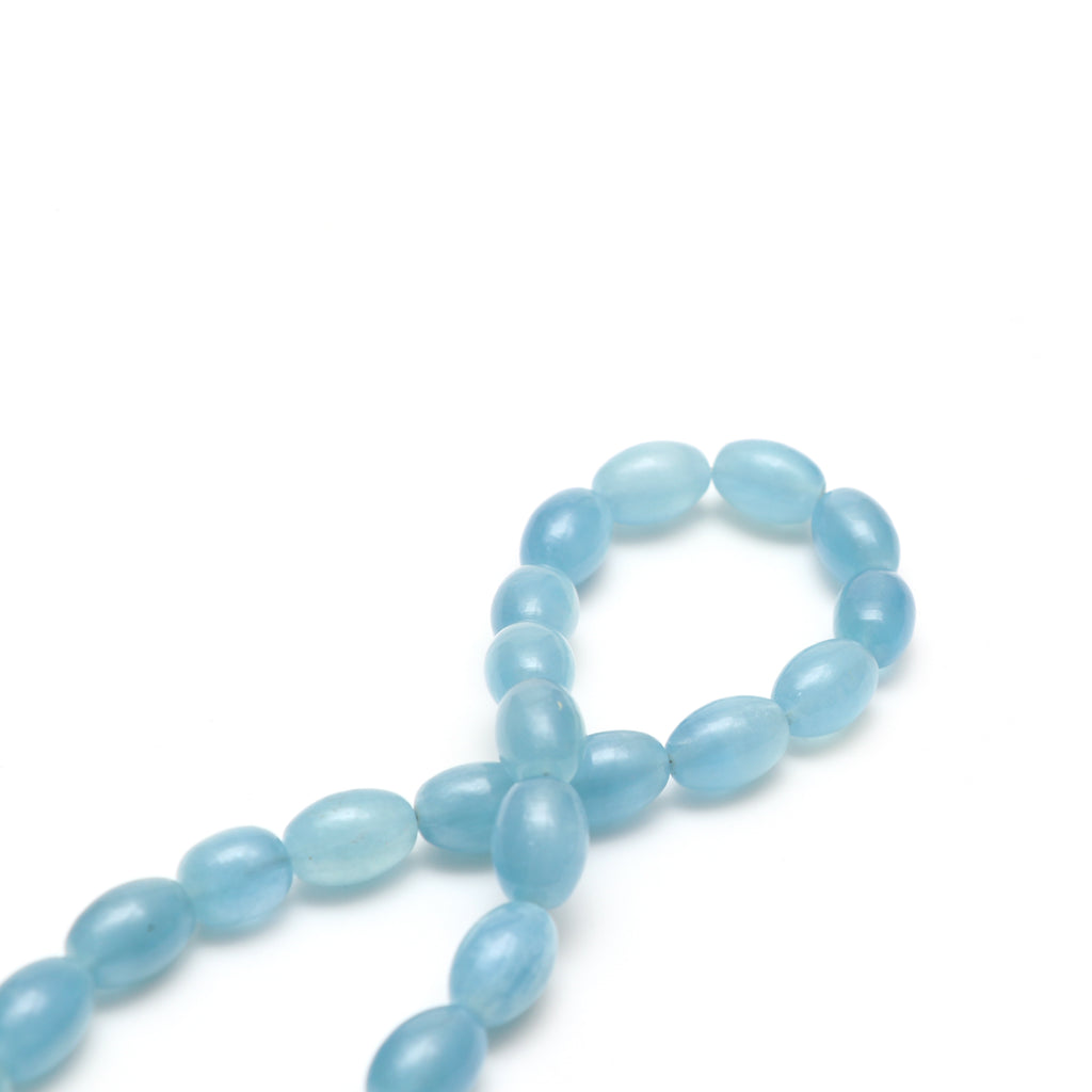 Stabilized Aquamarine Smooth Barrel Beads, 10x13 mm to 11x16 mm, Aquamarine Barrel Jewelry Making Gemstone, Price Per Strand - National Facets, Gemstone Manufacturer, Natural Gemstones, Gemstone Beads, Gemstone Carvings