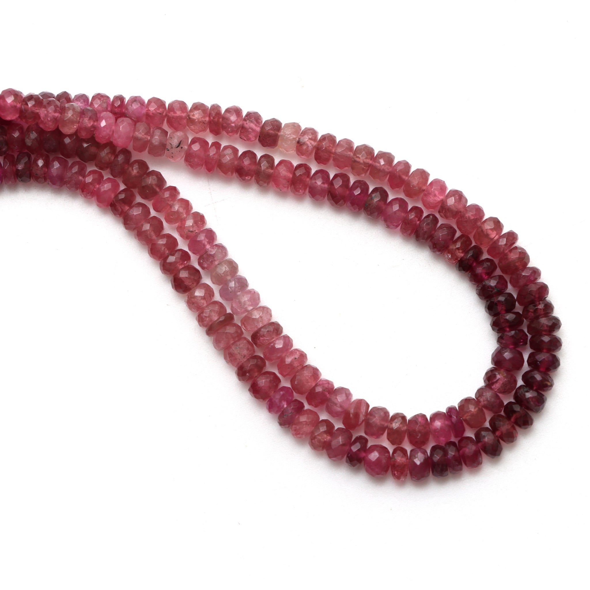 3-5mm Rubellite Tourmaline Faceted Beads, Rubellite Tourmaline Rondelle Shape Beads, Tourmaline outlet Beads, Rubellite Faceted, Gemstone Beads