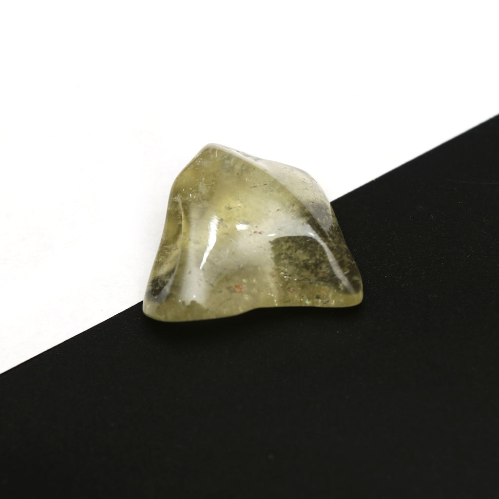 Natural Libyan Desert Glass Smooth Organic Shape Loose Gemstone, 27x28 mm, Libyan Glass Organic Shape Jewelry Making Gemstone, 1 Piece - National Facets, Gemstone Manufacturer, Natural Gemstones, Gemstone Beads